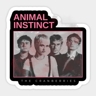 animal instinct - vintage minimalism Sticker